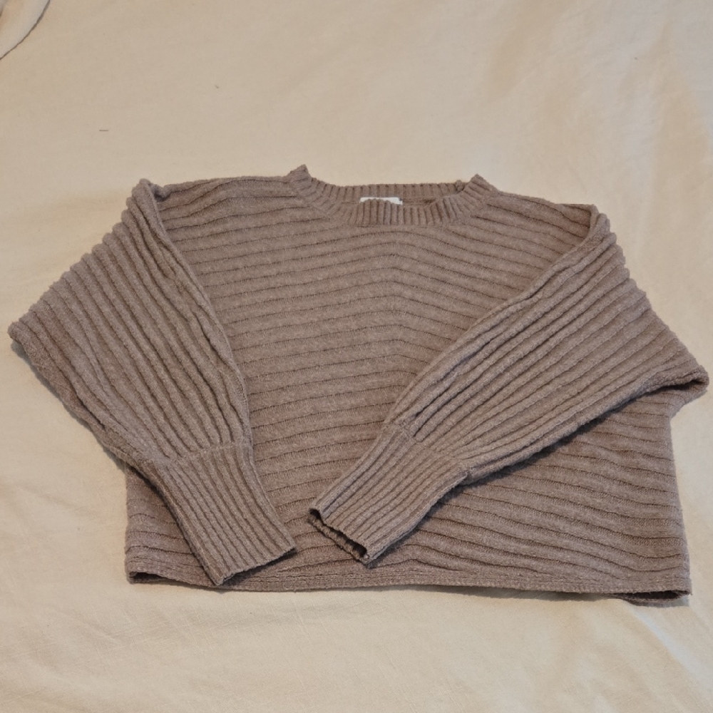 Women's Ribbed Sweater - Brown